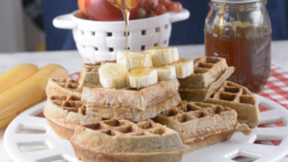 Banános zabpelyhes gofri