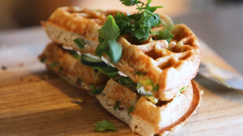 Gluténmentes vegán gofri