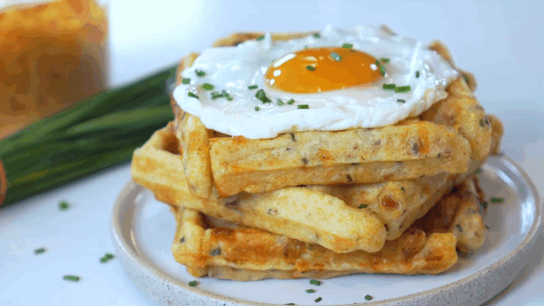 Egészséges sós gofri